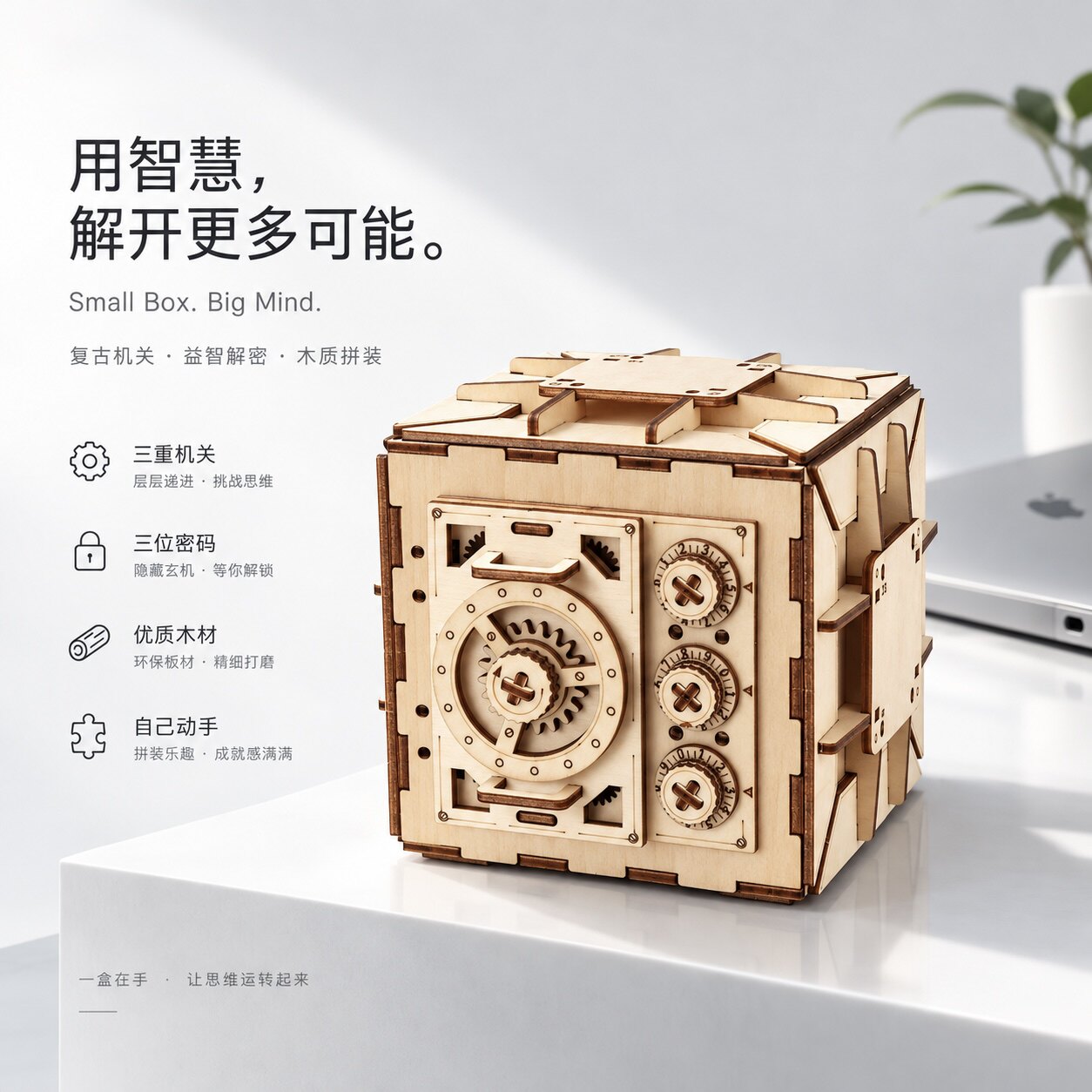 puzzle解密盒子益智拼图生日礼物