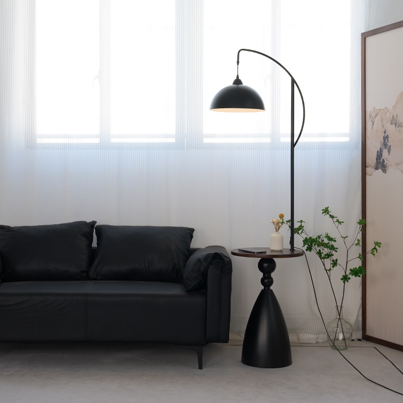 中古风客厅沙发旁置物一体装饰落地灯氛围灯书房卧室全光谱钓鱼灯