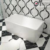 勤探工厂薄边三面裙长方形全户型亚克力按摩冲浪浴缸QT 071