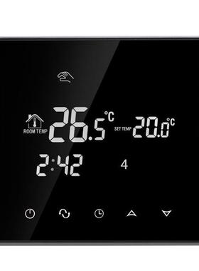 液晶触摸屏恒温器地暖系统温度调节器AC200-240V温度控制器