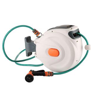 自动伸缩卷管花园收缩水鼓PVC包纱管家用花园水管收纳园艺水管