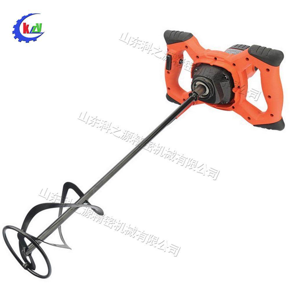 电动不锈钢杆搅拌器小型手持式双轨搅拌机调速腻子粉化工搅拌器