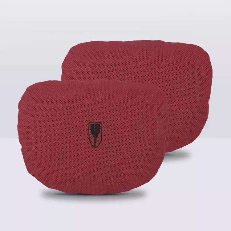 适用红旗HS5/H5/HS7/H7/H9翻毛皮迈巴赫护颈枕头枕汽车用座椅腰靠