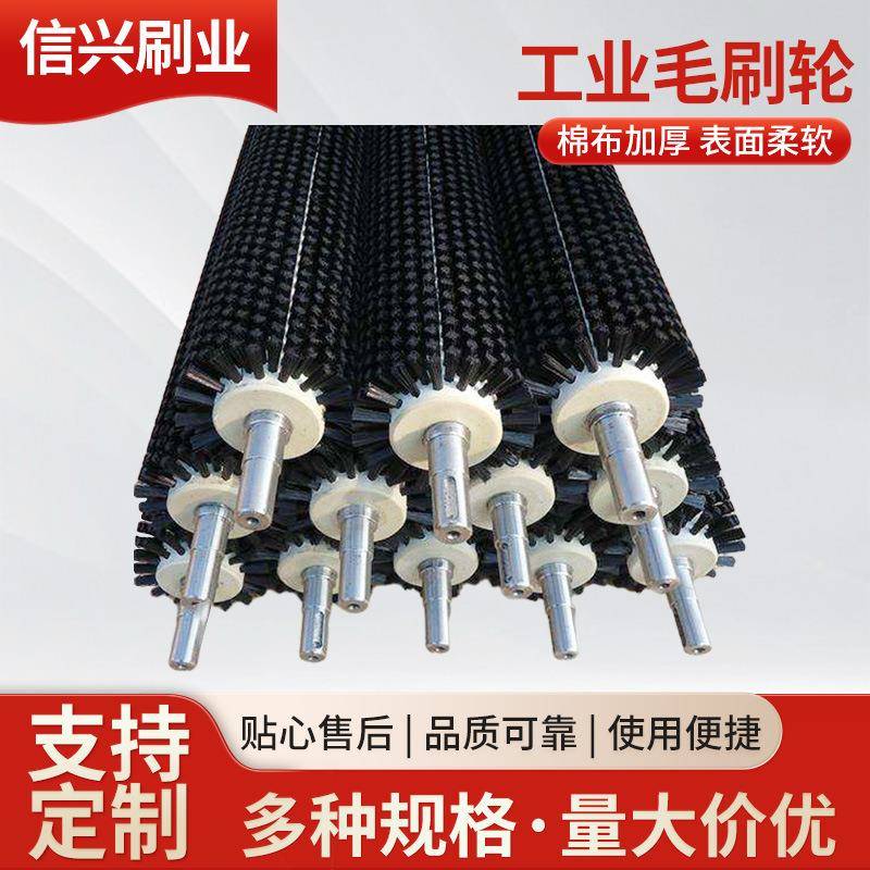 清扫器滚筒刷毛刷辊清洗机毛刷除尘清扫器刷子可定制清洗毛刷辊