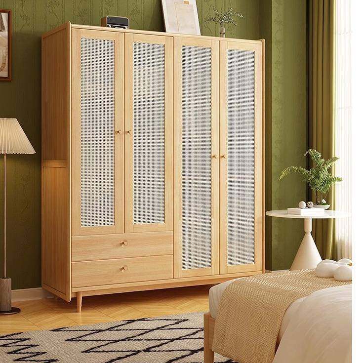 实木原木藤编衣柜小户型公寓日式衣橱四季简约收纳家用卧室组合柜,特色手工艺,其他特色工艺品,淘宝优惠券,粉丝福利购,淘宝优惠卷