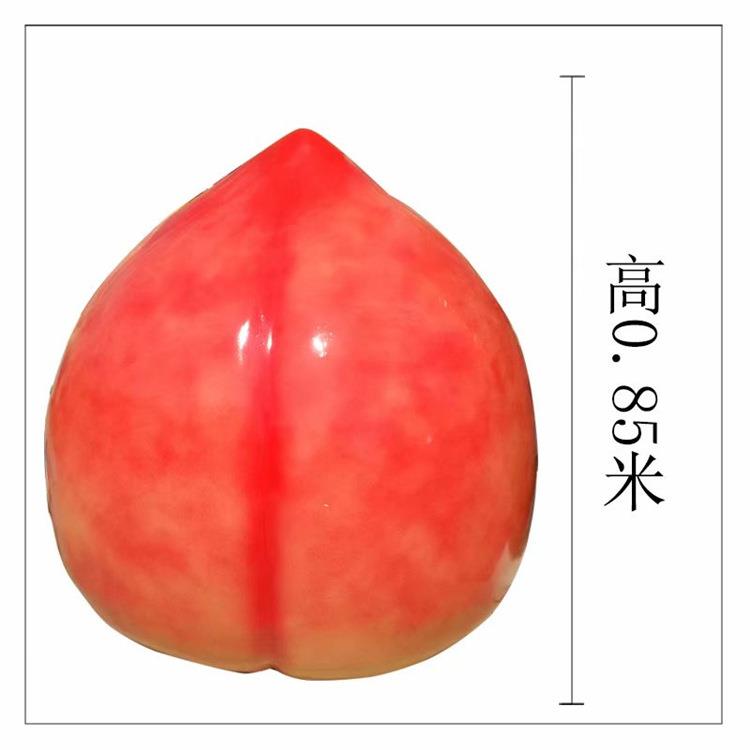玻璃钢大型桃子寿桃雕塑户外农业生态园水果蔬菜装饰景观摆件