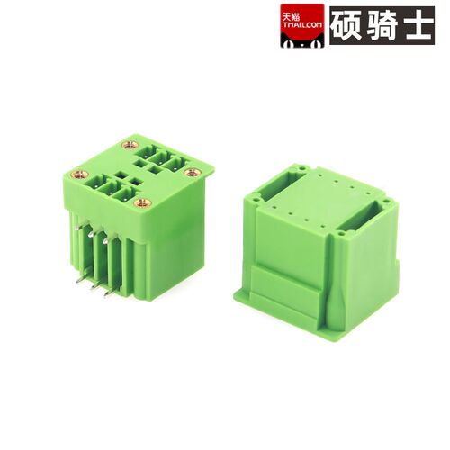 3.81MM双层接线端子 弯脚插头座 2/3/4/5/5/6/7/8/10/12P 插拔式