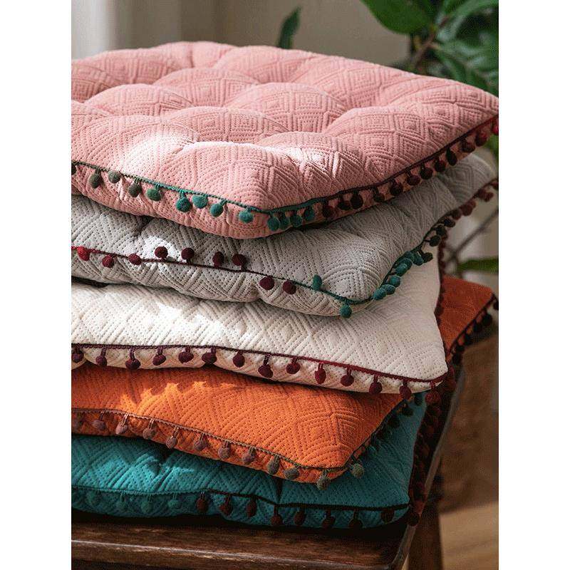 餐桌椅子垫子软坐垫加厚带绑绳家用方形办公室久坐餐椅垫四季通用,居家布艺,椅垫,淘宝优惠券,粉丝福利购,淘宝优惠卷