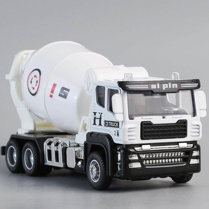儿童合金水泥搅拌车工程车小号惯性玩具车混凝土运输车模型男孩