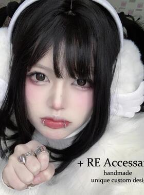 RE原创Y2K天使翅膀耳罩 甜酷原宿ins保暖毛绒保暖护耳耳套