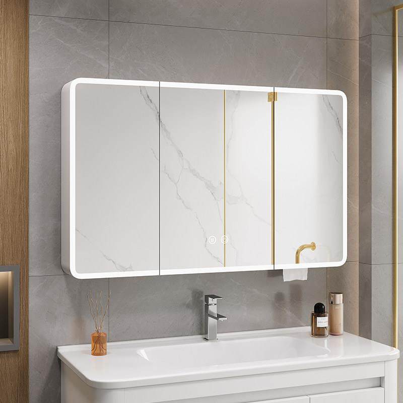 圆角太空铝智能镜挂墙式浴室收纳柜单独卫生间美妆收纳架圆弧镜柜,家装主材,浴室镜柜,淘宝优惠券,粉丝福利购,淘宝优惠卷