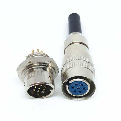 7芯航空插头YS2-14K7P YS2-K7P YS2-J7M K7P连接器电缆头接插件