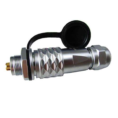 WEIPU威浦航空插头插座SF1210/P3针SF1212/S3螺母座4芯金属连接器
