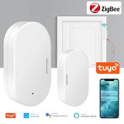 涂鸦智能ZigBee3.0门窗磁感应器联动无线门磁Zigbee Door Sensor