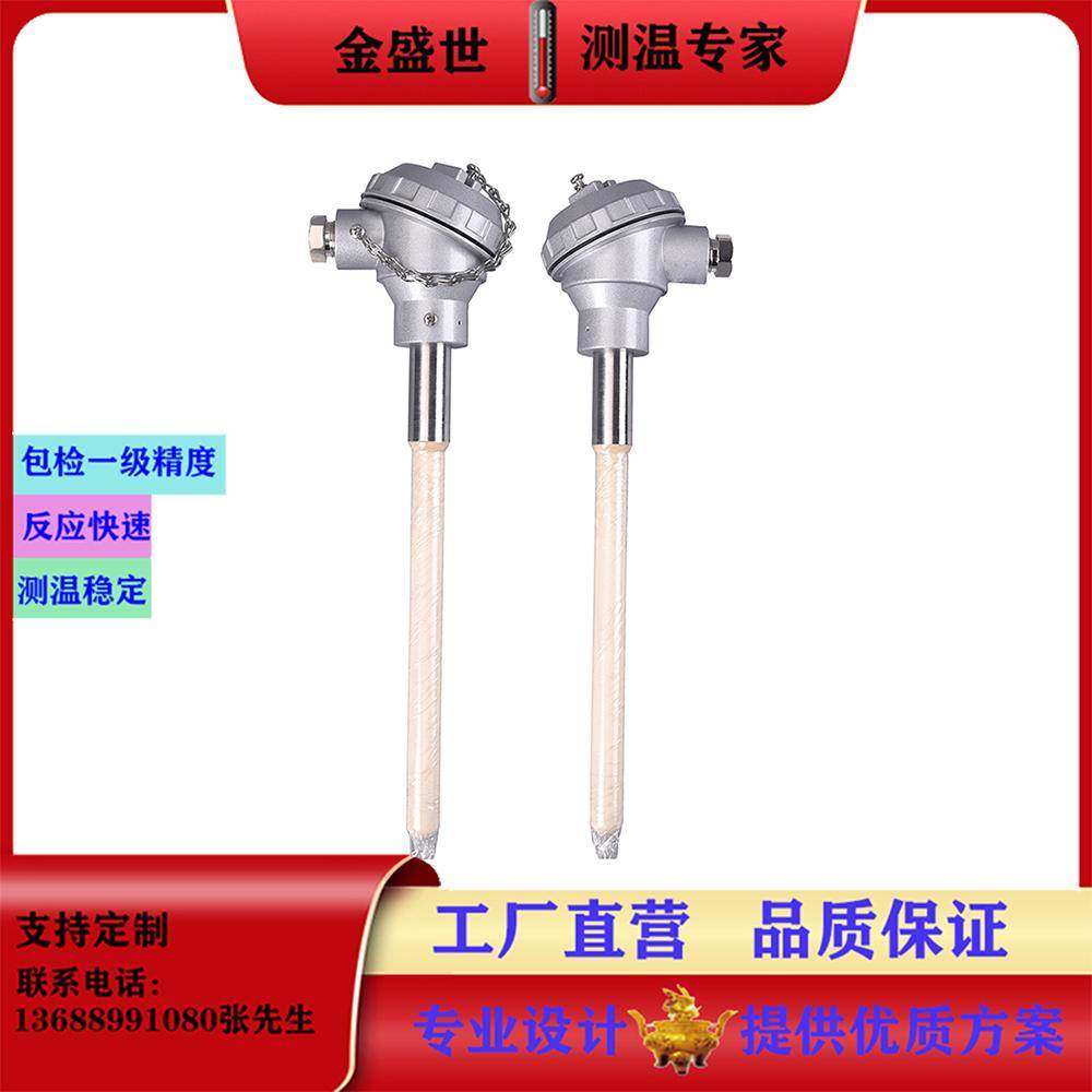 装配式铠装热电偶感温棒K型N型高精度耐高温KNC偶头式温度传感器