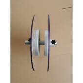 6寸铝合金挡料盘弹簧夹料板 保鲜拉伸密封缠绕膜挡圈多用支架挡头