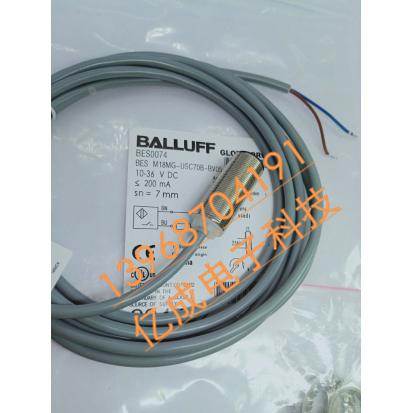 全新巴鲁夫 BALLUFF BES0072 BES M18MG-USC70B-BP05质保一年