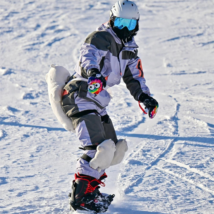 深圳华发滑雪服租赁 南恩套头滑雪服套装紫色M码 非卖品