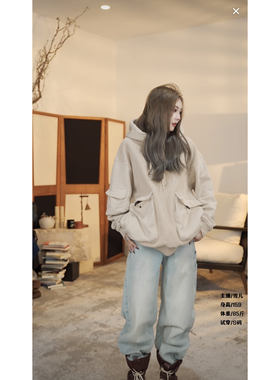 AMAZING IN | 1oo%棉 |460g大口袋连帽卫衣A250709-AI57BTJP25240