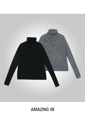 AMAZING IN | 1oo%山羊绒 | 立体高领羊绒衫A250903-AI59DSWY1786