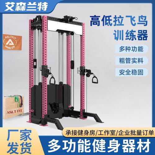 飞鸟龙门架健身高拉低综合训练器商用级组合多功能小飞鸟深蹲架