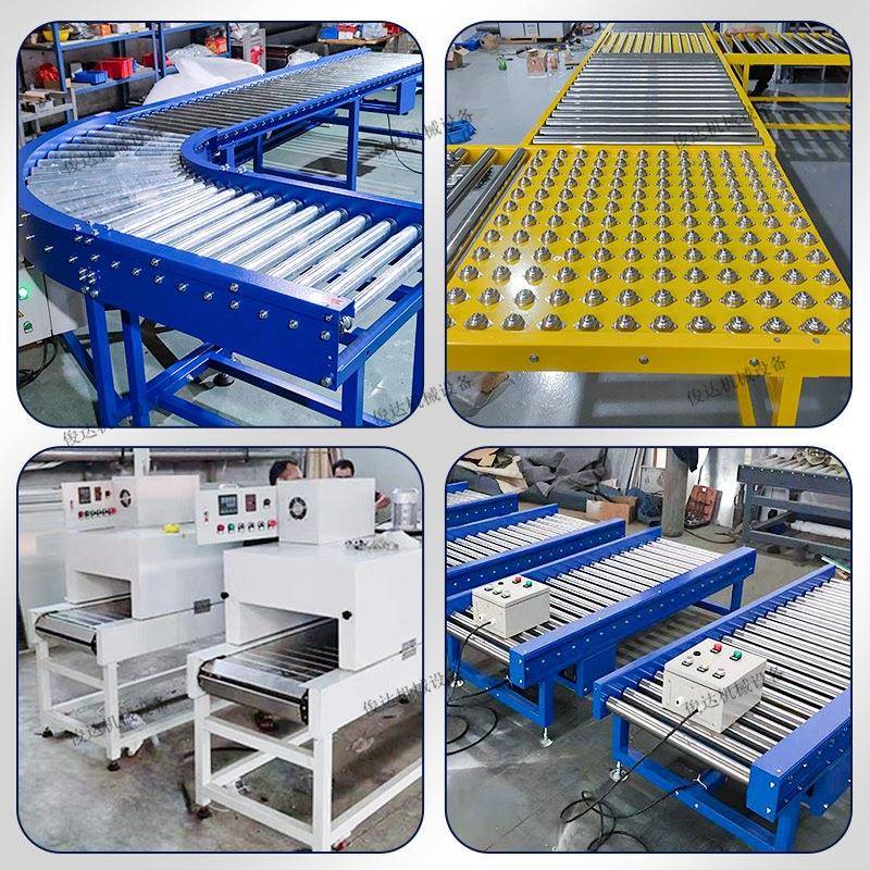 无动力滚筒输送机不锈钢送料架镀锌有动力辊筒传送带输送线