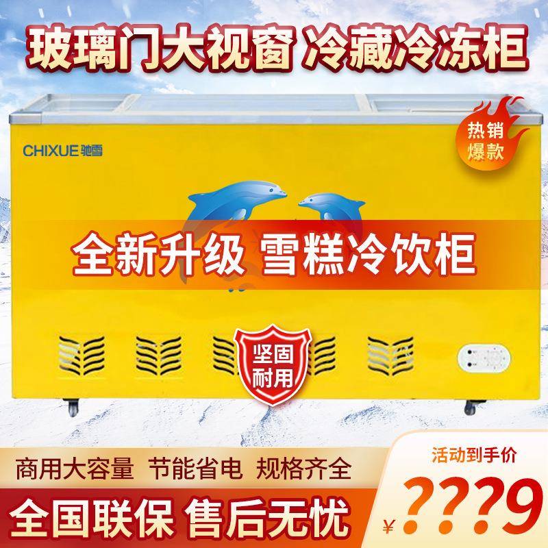 展示柜雪糕柜商用大容量冷藏冷冻冰箱家用单温双温超时保鲜柜