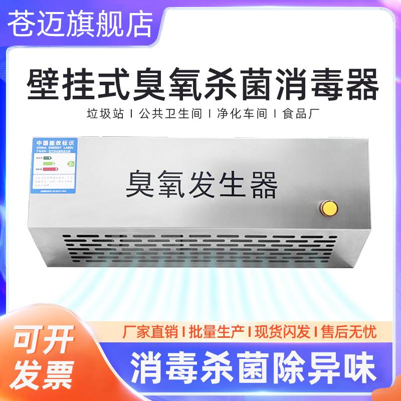 跨境壁挂式臭氧发生器学校食品厂空间除臭空气净化杀菌消毒机生产