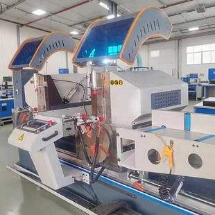 2024新款 铝型材数控双头精密切割锯床系统门窗双头切割设备高精度