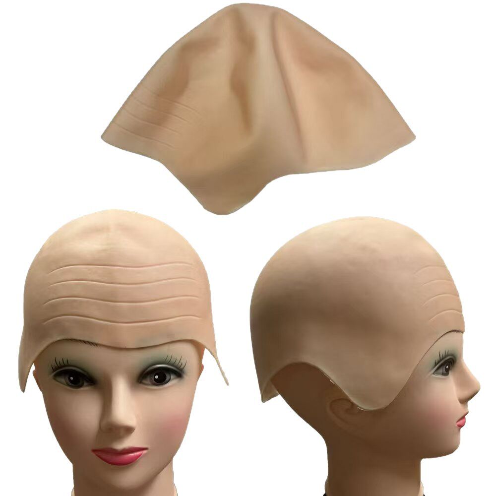 化妆和尚仿真头皮光头尼姑橡胶