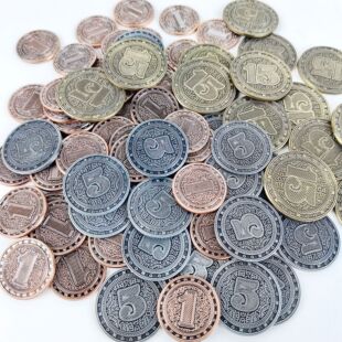 游戏币锌合金电镀钢镚益智工业革命卡牌金属代币游戏币筹码桌游