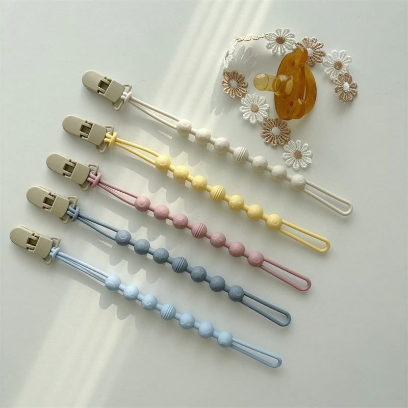 ins食品级韩版奶嘴防丢链 咬咬乐牙胶防掉链 婴儿安抚奶嘴防掉链