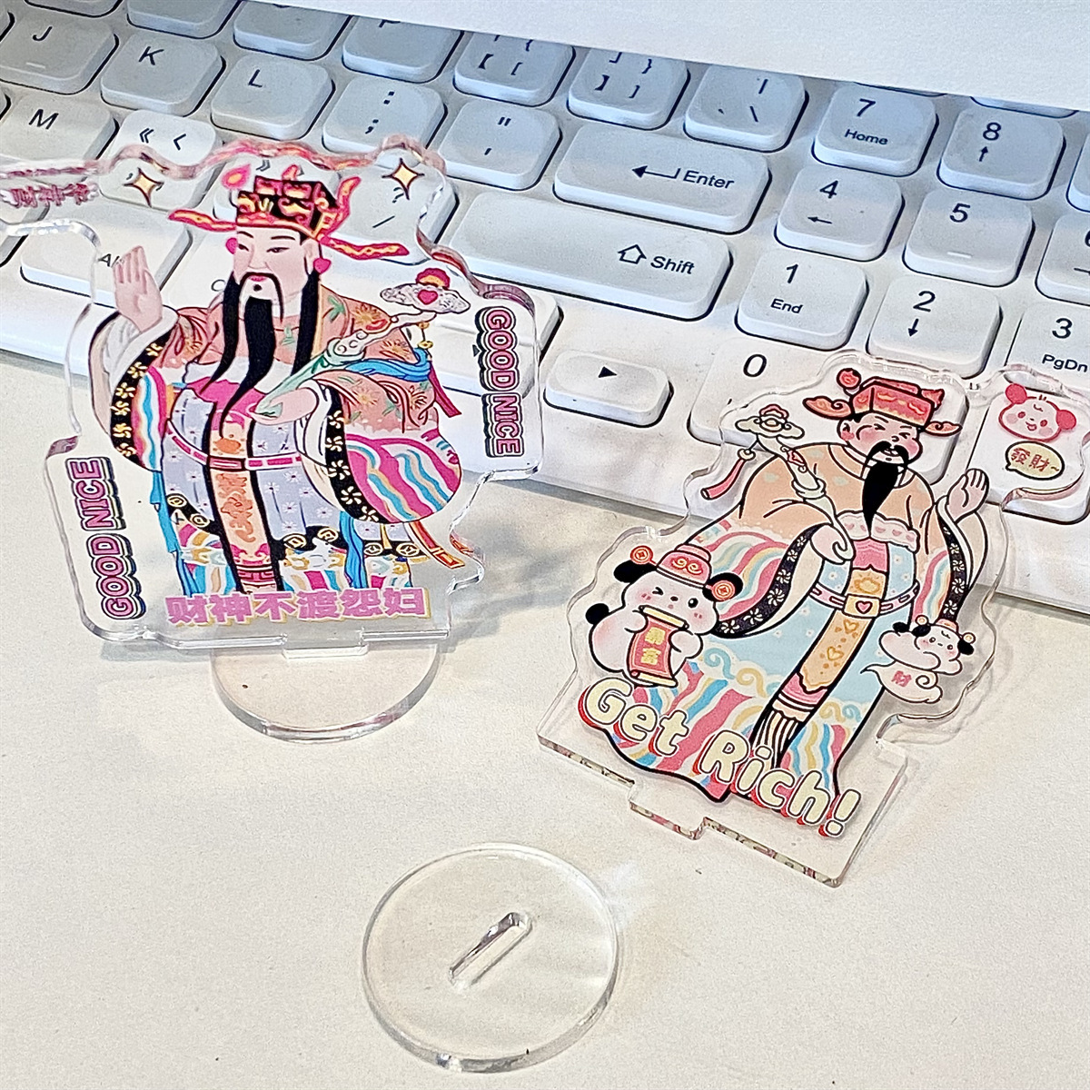 热卖财神爷亚克力立牌工位情绪