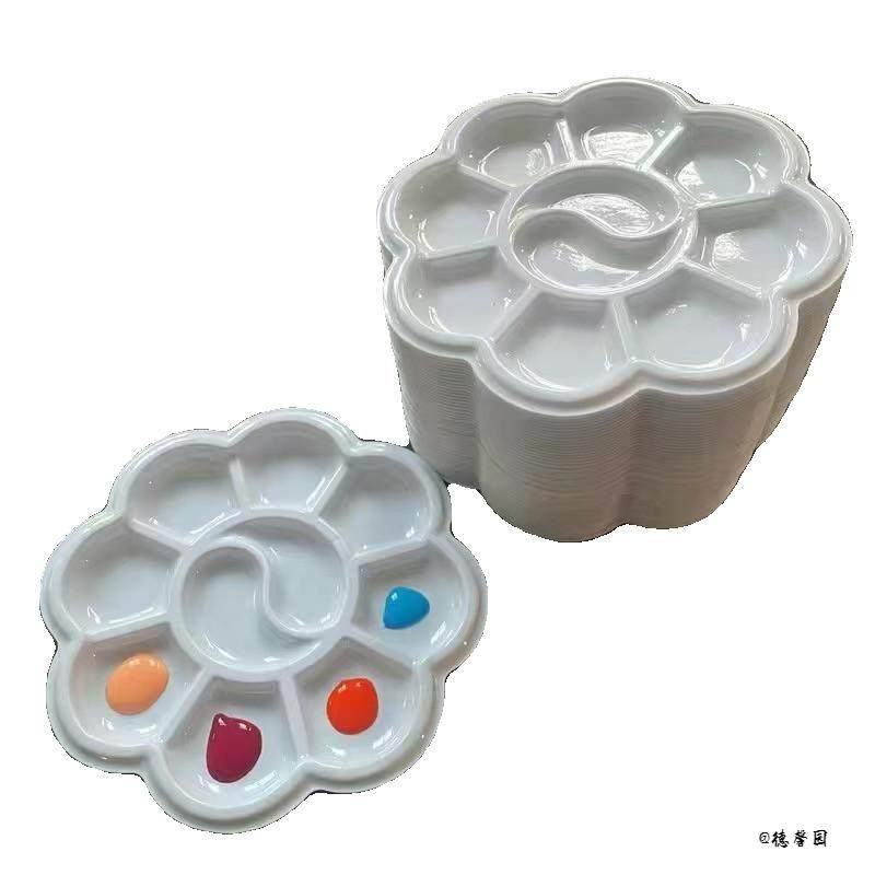 一次性调色盘调色盘免洗梅花脚丫调色盘调色板水粉水彩颜料盘绘画,玩具/童车/益智/积木/模型,调色盘,淘宝优惠券,粉丝福利购,淘宝优惠卷