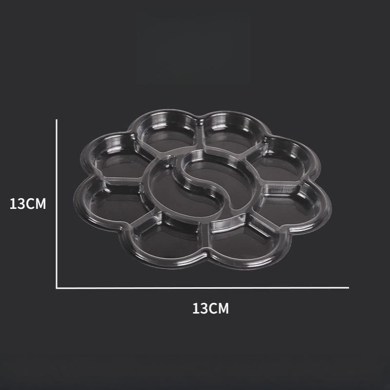 涂鸦学校一次性调色盘美术生透明