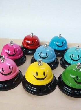 铃铛按铃器创意笑脸益智类上菜铃宠物传唤铃新款直播训练上菜黄色