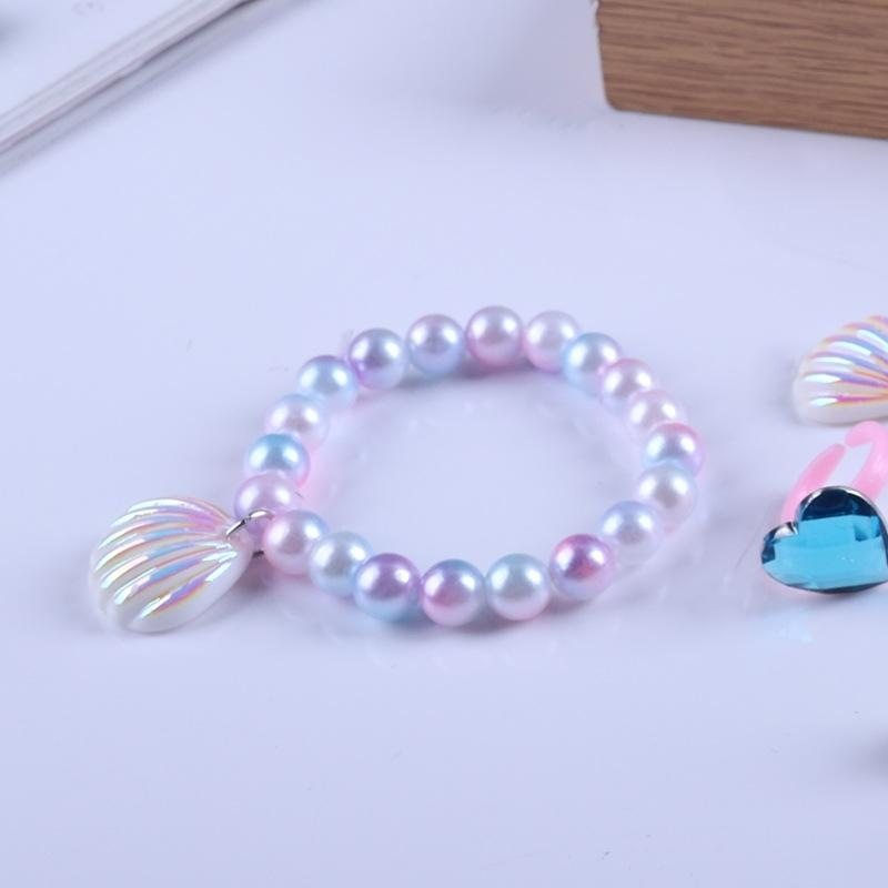 儿童女童人鱼项链手链耳环戒指公主女孩套装发夹礼盒装鱼尾首饰品,家居饰品,海螺/贝壳/珊瑚,淘宝优惠券,粉丝福利购,淘宝优惠卷