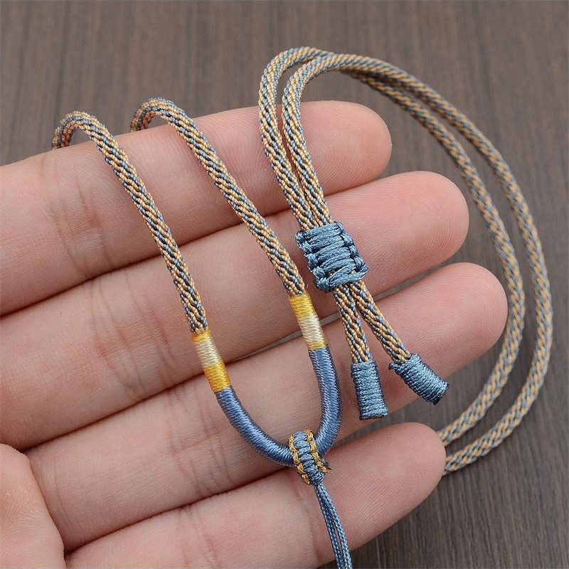 简约半成品可调节链挂绳佛牌玉坠