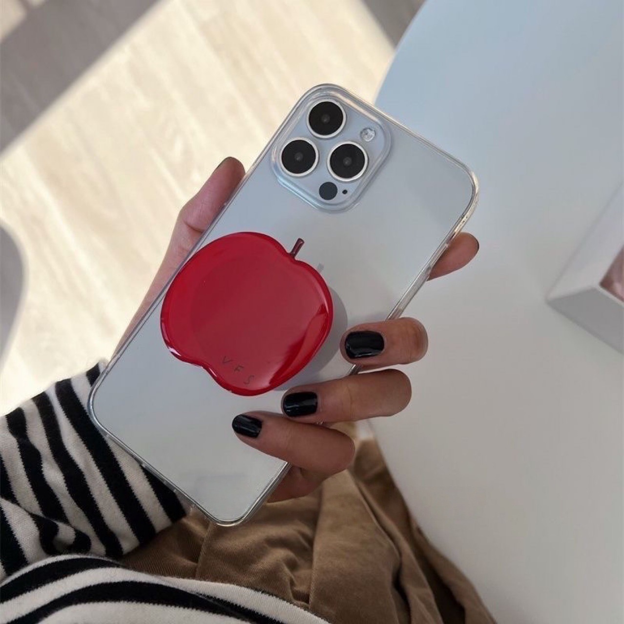 创意ins红苹果气囊支架食物