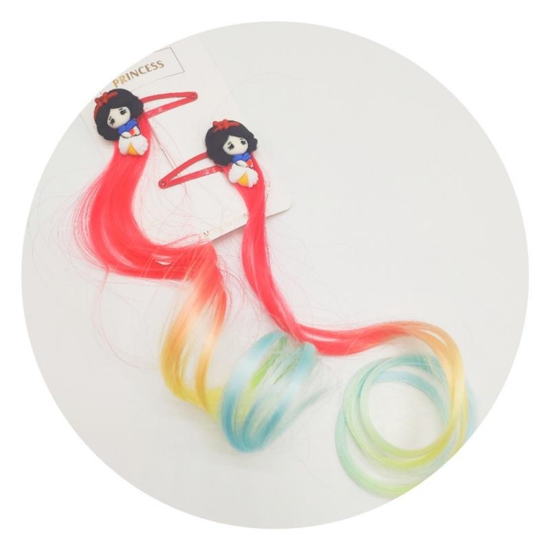 假发彩色创意发卡女生小女孩卡通