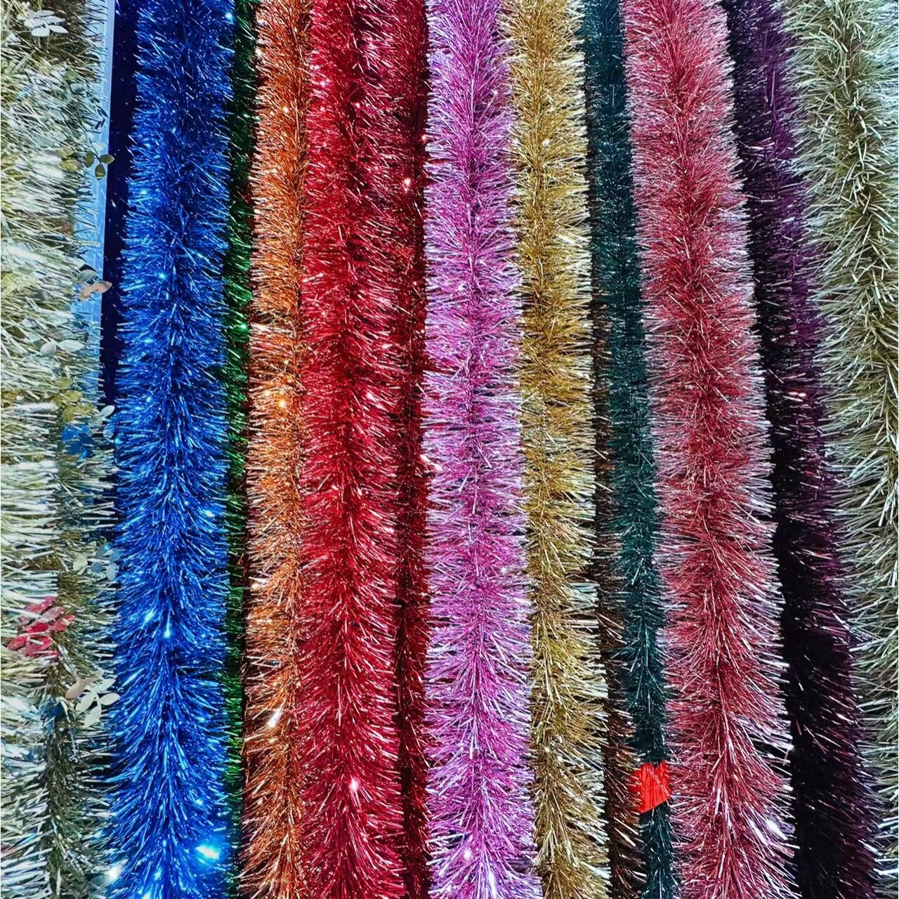 生日婚庆彩色毛条派对用品彩条亮光茜草演出圣诞彩带毛条婚礼拉花