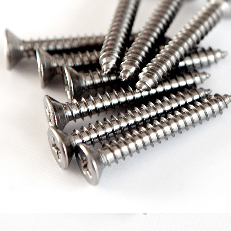 M4.2mm 304不锈钢自攻螺丝 十字沉 自攻平头螺钉钉木牙罗丝