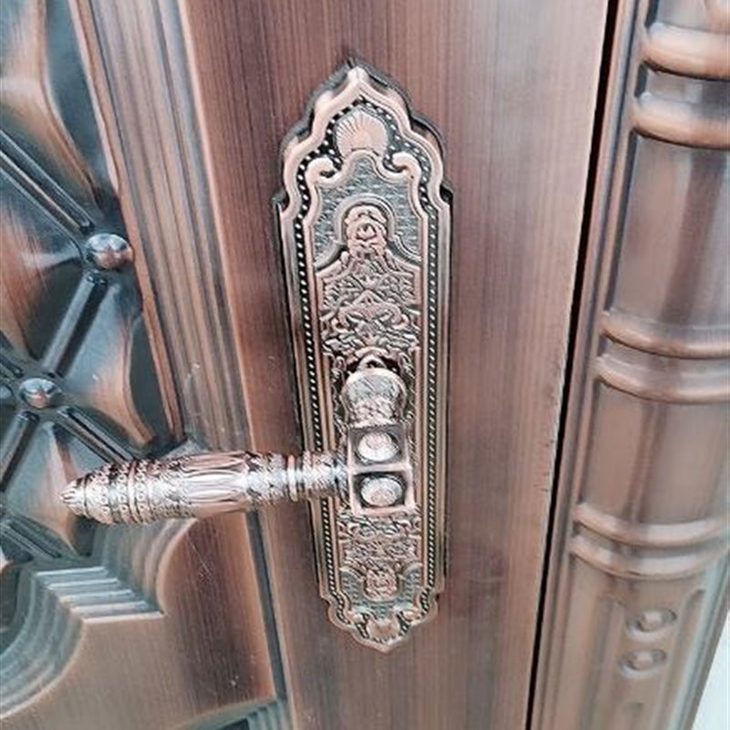 豪华防盗门拉手大门锁把手对开门双开门通用型仿黄红铜锌合金手柄