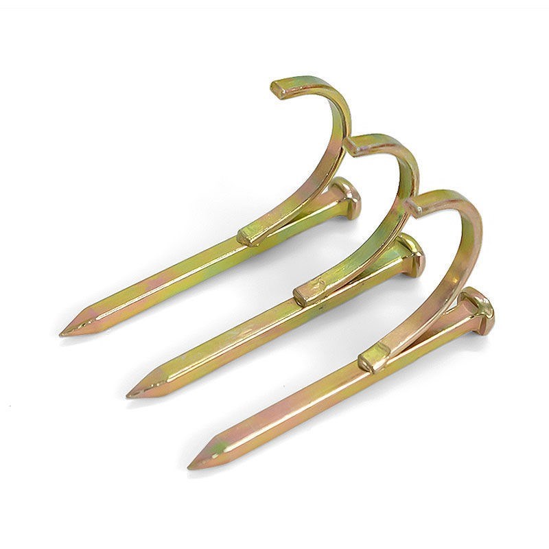 彩锌ppr水管钩钉管钉pvc勾钉钢钉水泥管码钉4分6分1寸U型钉固定钉