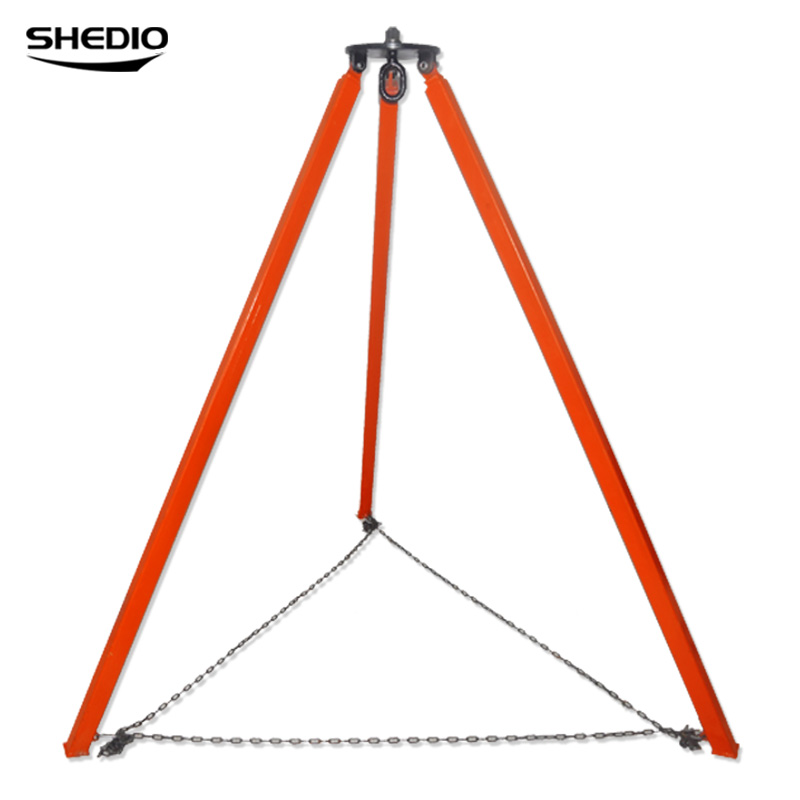 伸缩式手拉葫芦三角架子倒链三角支架 倒链配件吊架 1吨3米2吨3吨