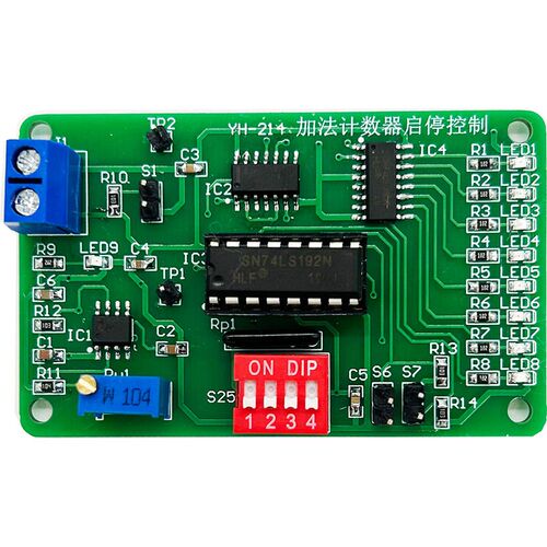 加法计数器起停控制电路套件 74LS192 电子DIY焊接实训套件YH-241