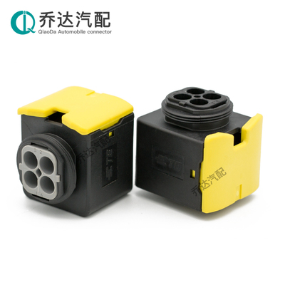 4孔重载连接器 氮氧传感器防水接插件1-1418390-1 新能源线束插座