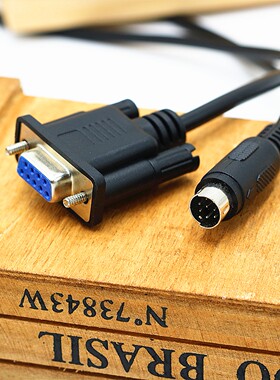 适用PS2圆头8针5针4针转串口COM9针9孔通讯线触摸屏显示器连PLC连