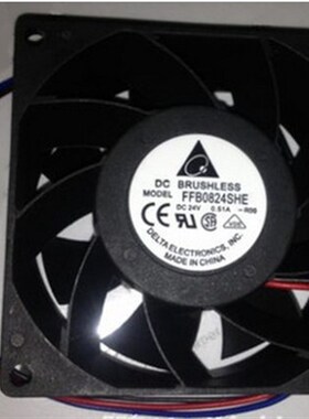 电梯配件 8CM变频器风扇 CV330A变频器风扇 FFB0824SHE DC24V