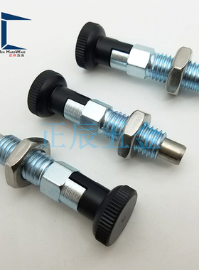 自锁型粗牙旋钮柱塞PMXYA12M PMXYK10M卡槽分度销定位弹簧拔锁销